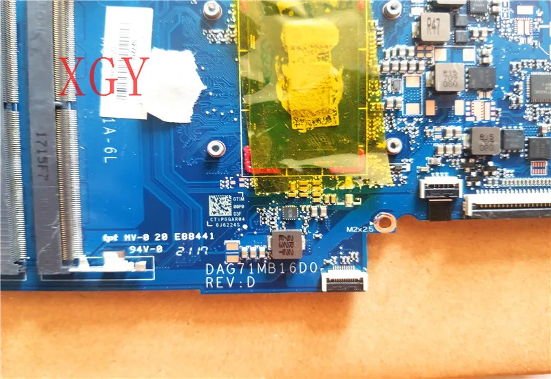 Для hp DAG71MB16D0 927266-601 REVD Para Pavilion 14-bk069sa материнская плата com SR343 процессор Pentium 4415U