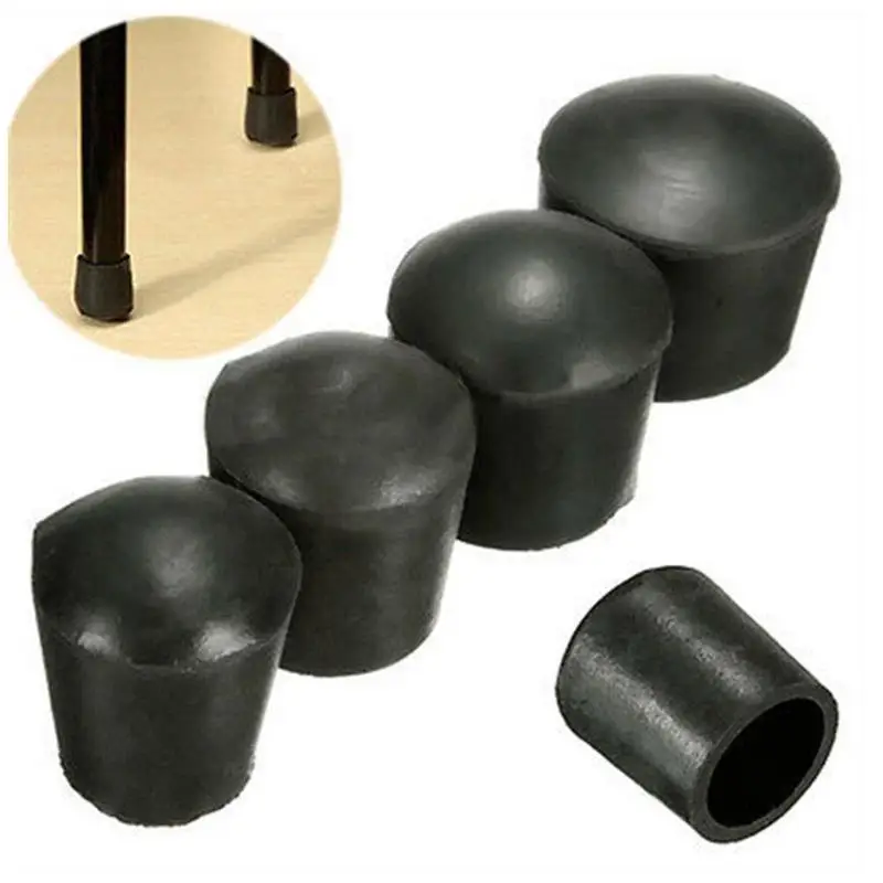 4pcs PE Plastic Round Chair Leg Caps Covers Rubber Feet Protector Pads Furniture Table Covers 16mm/19mm/25mm/30mm