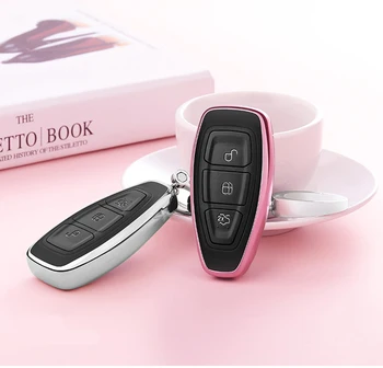 

3 Button Car Key Case for Ford Fiesta Focus 3 4 MK3 MK4 Mondeo Ecosport Kuga Focus ST Key Shell Protector Car Styling