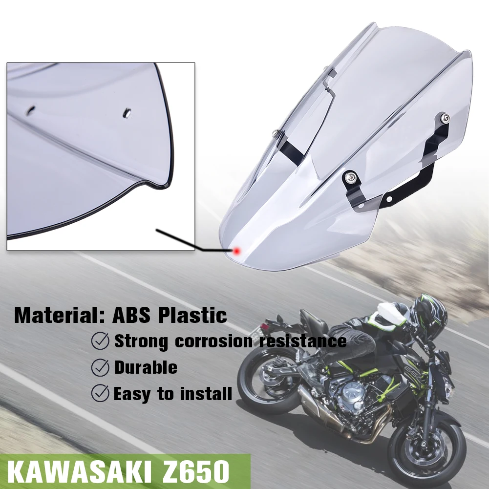 Лобовое стекло для мотоцикла козырек от ветра Kawasaki Z650 2017 2018 2019 Z 650 17 18 19