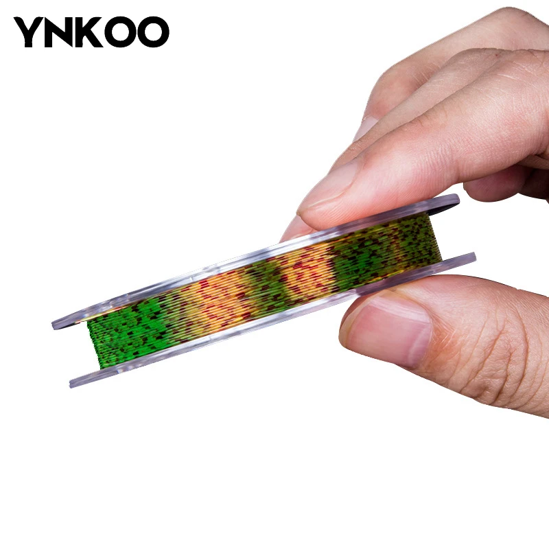 YNKOO 50 м рыболовная леска для ловли нахлыстом камуфляжная невидимая Леска