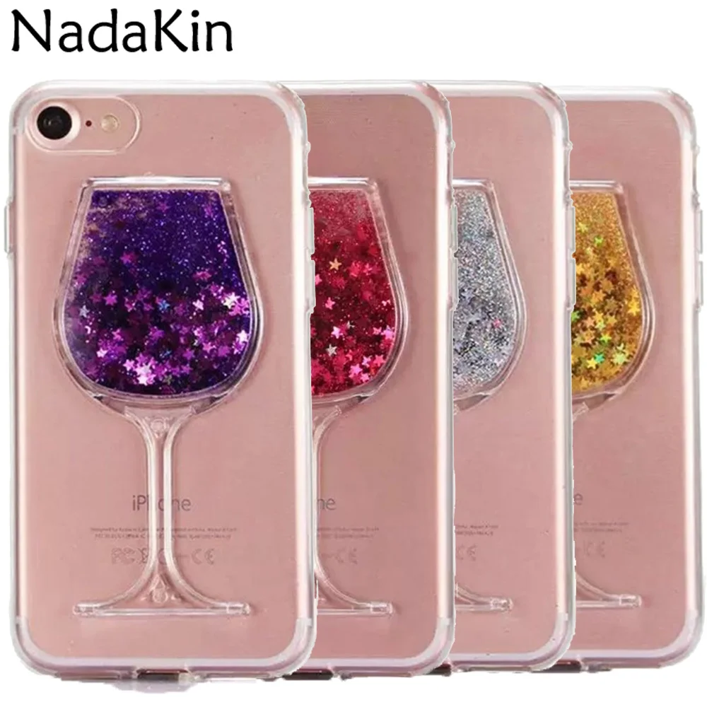 Для Xiaomi Mi 10 9T Pro 8 SE 9 Lite A2 A3 Max 3 Play Pocophone F1 Quicksand Wine Glass акриловый Жесткий задний Чехол