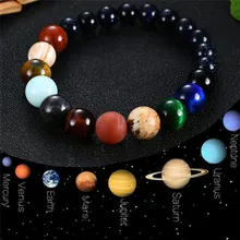 2020 Eight Planets Bead Bracelet Men Natural Stone Universe Yoga Solar Chakra Bracelet for Women Men Jewelry Gifts Drop Shipping