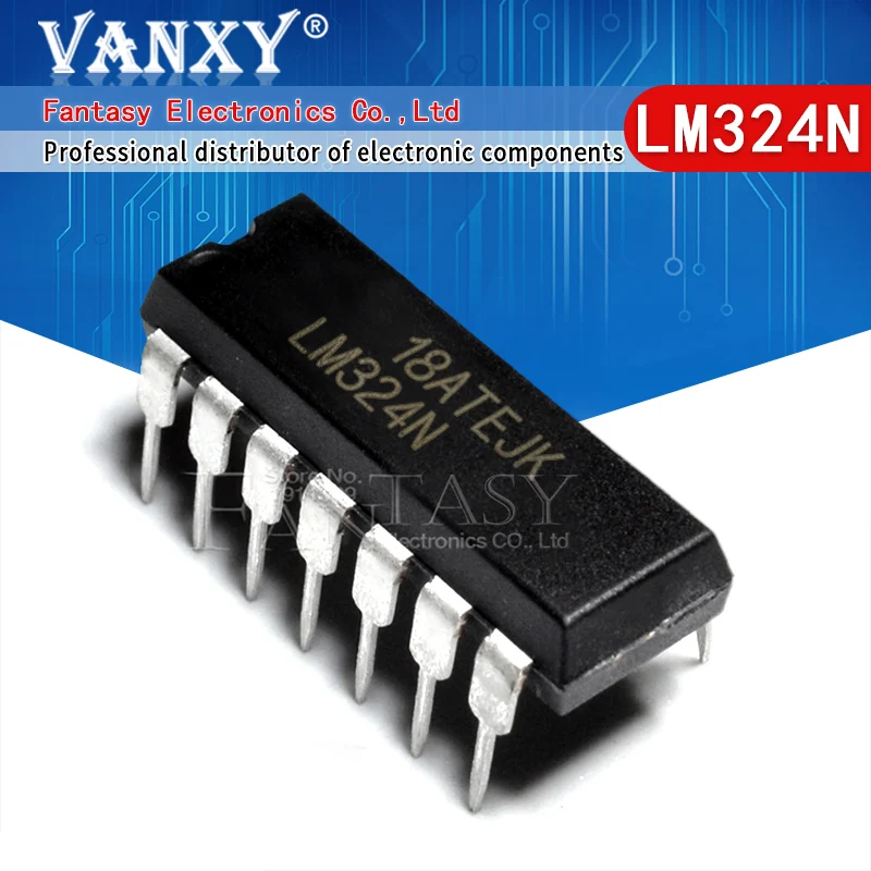 10 шт. LM324N DIP 14 LM324 DIP-14 Новый и оригинальный IC | Электронные компоненты