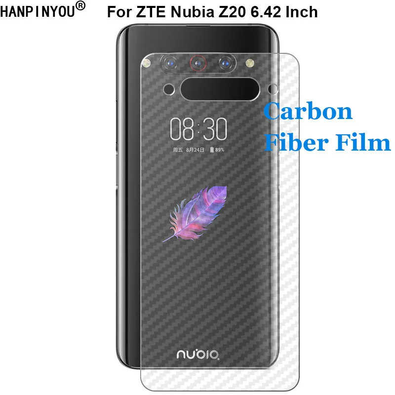 Для ZTE Nubia Z20 6 42 &quot3D защита от отпечатков пальцев из углеродного волокна задняя