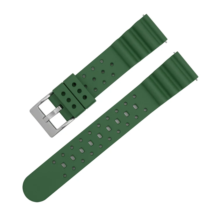 18 20 22 24mm Fluor rubber Uhren armband mit Schnell verschluss Sport wasserdichtes Universal armband Uhren zubehör mit Werkzeug – Detail 19