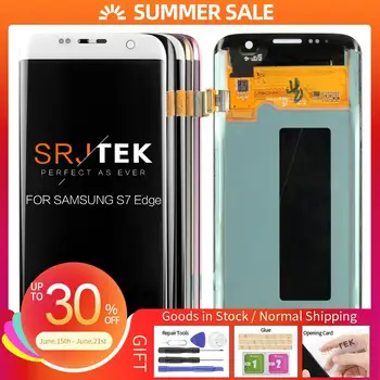 

New 5.5" 2560x1440 Super AMOLED For SAMSUNG Galaxy S7 Edge LCD Display G935 G935F G935FD SM-G935 Touch Screen Digitizer Parts