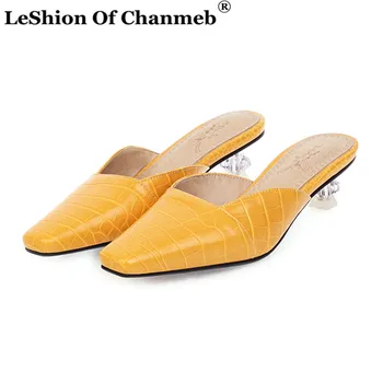 

Fashion Transparent Heels Shoes Women Mules zapatos de mujer Ladies Women's High Heels Party Wedding Shoes for Spring Summer New