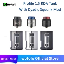 Wotofo Dyadic Squonk коробка мод с Wotofo профиль 1,5 RDA Vape танк атомайзер 510 нить вейп-комплект электронной сигареты