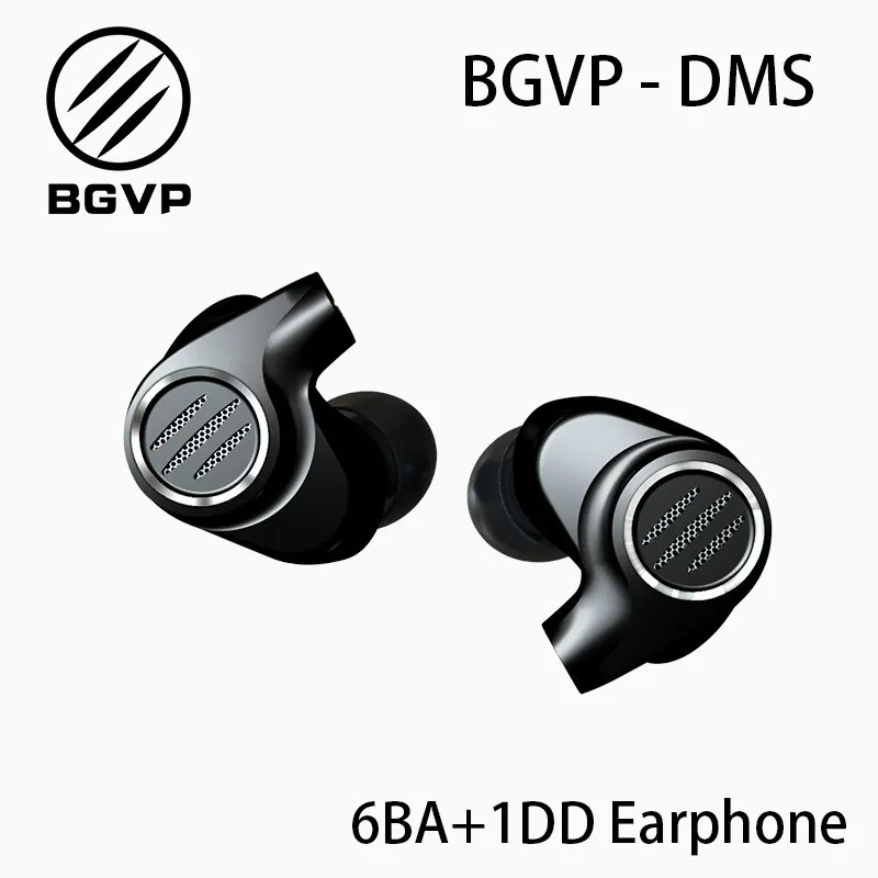BGVP DMS DD+ 6BA HIFI гибридные наушники-вкладыши, музыкальные спортивные наушники для бега, монитор с MMCX наушниками DM6 DMG DM7 для телефонов