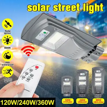 

120W/240W/360W LED Solar Light Outdoor Solar Lamp PIR Motion Sensor Wall Lamp Waterproof Solar Powered Sunlight for Garden