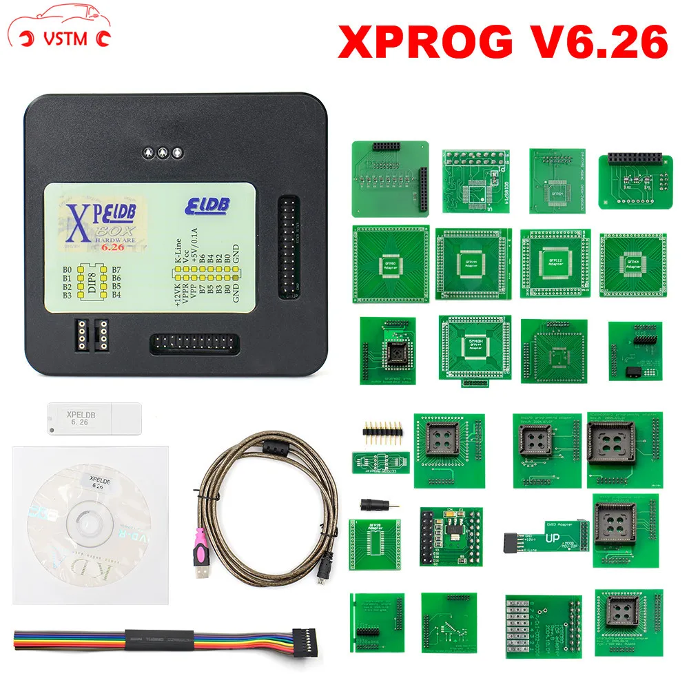 XPROG V6.26 V6.12 V6.17 добавьте Новое авторизацию V5.86 V5.55 V5.84 Φ M металлическая коробка ECU