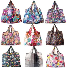 Складная сумка, нейлоновая сумка для покупок, складная сумка, многоразовая сумка, большая Эко сумка для продуктов, Экологичная сумка, многоразовая сумка для покупок