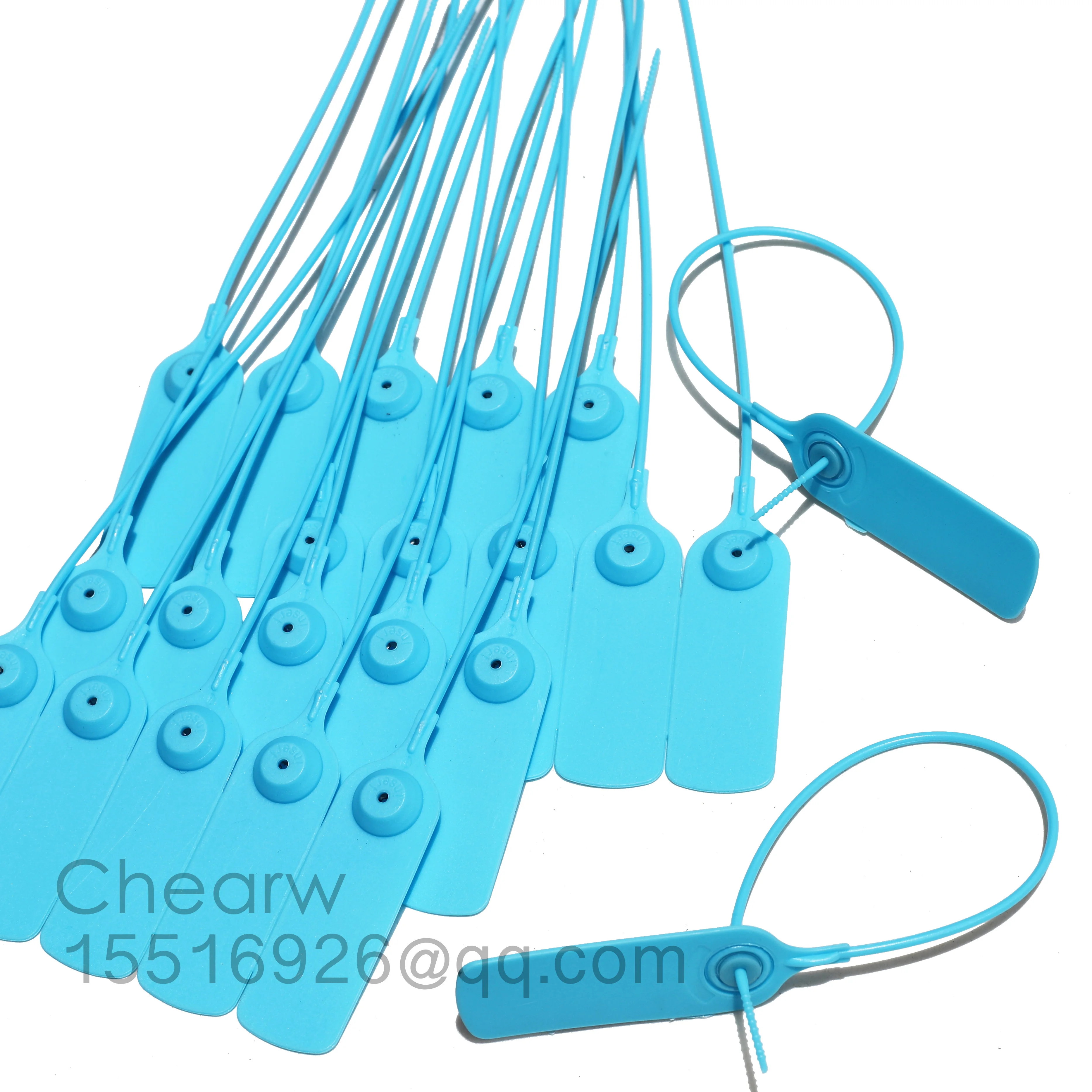 295mm plastic seals 100piece adjustable plastic security seal with metal insert laser