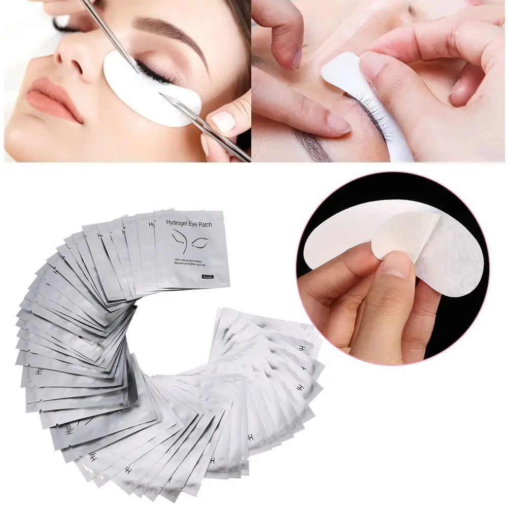 

10 Pair/Pack Under Eye Paper Lint Free Eye Pads Patches Grafting Sticker Wraps Makeup Tools for False Eyelashes Extension