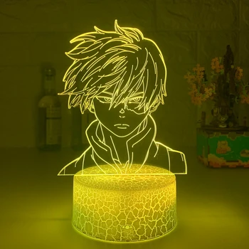 Anime My Hero Academia Shoto Todoroki Lamp 6