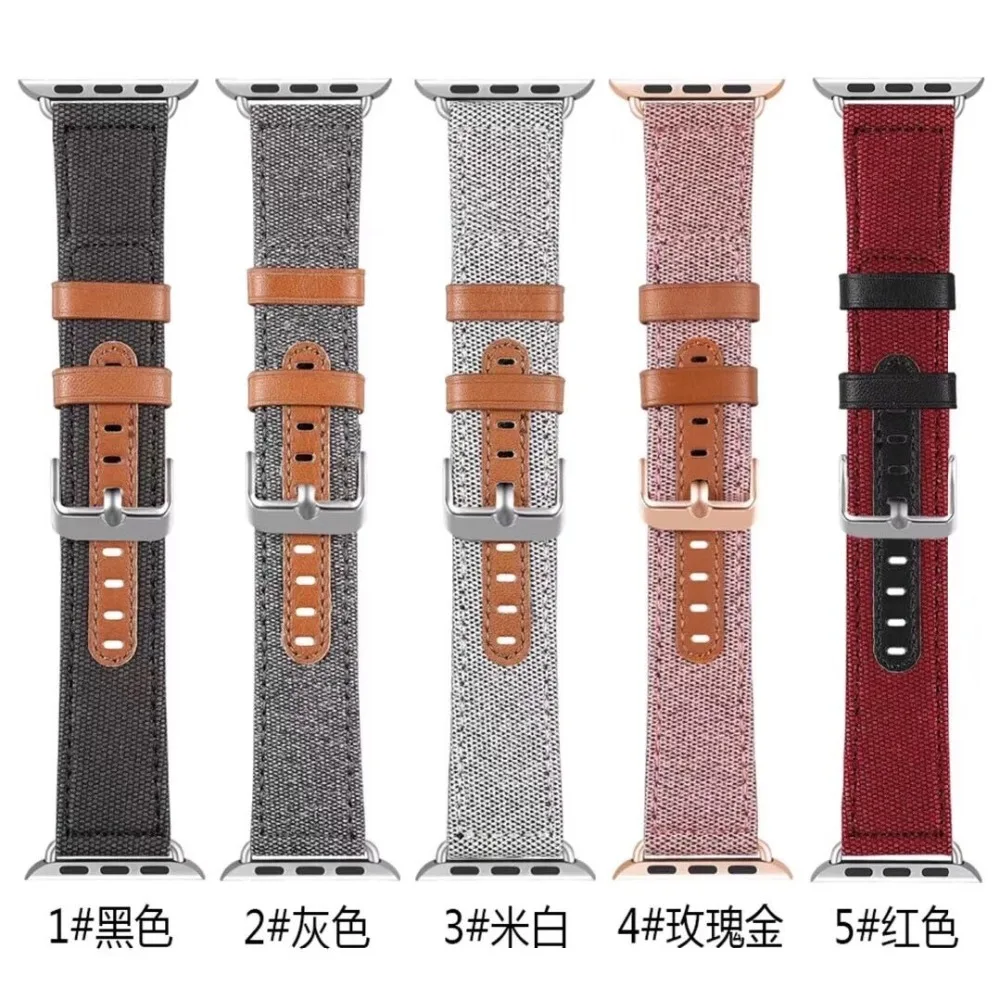 Ткань кожаная Петля ремешок для apple watch, 38 мм, ремешок, 40 мм, для iwatch, версия 5 4 браслет для наручных часов iwatch, ремешок 42 мм 44 мм серии 4/3/2/1 браслет