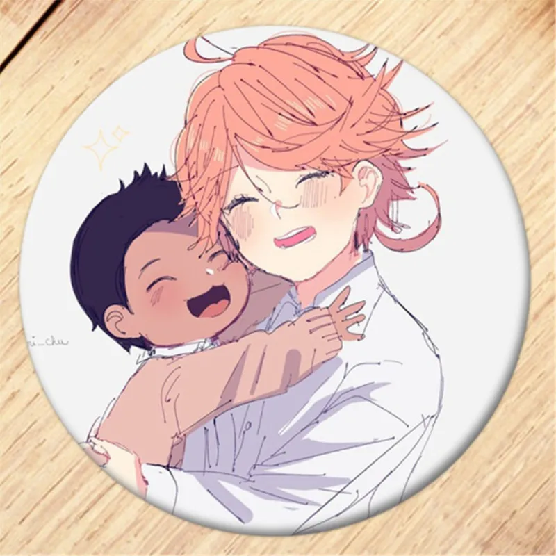 Anime The Promised Neverland Brooch Pin Cosplay Badge  For Clothes Backpack Decoration Children's gift B008 anime cosplay female