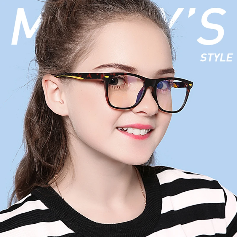 MERRYS DESIGN-نظارات واقية من الضوء الأزرق للأطفال ، نظارات واقية لألعاب الكمبيوتر للأولاد والبنات ، نمط بلو راي S7102