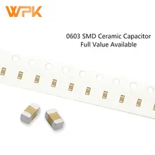 100 Uds 0603 SMD condensador de 5%, 10% de 1608 110pF-100nF 270pF 1nF 47nF 6,3 V 16V 50V 101K 472K MLCC completa valor disponible Kit de bricolaje