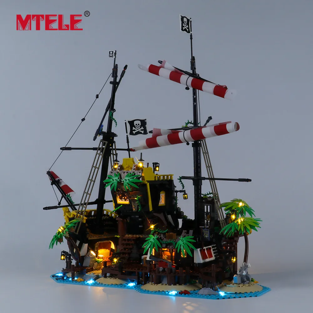 

MTELE Brand LED Light Up Kit For IDEAS Series Pirates of Barracuda Bay Toy Lighting Set Compatible With 21322
