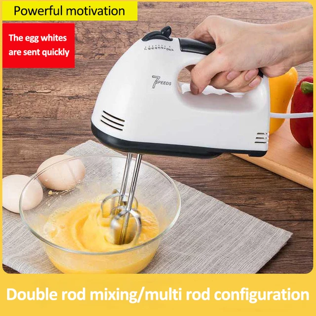Electric Egg Beater with Two Wire Beaters Food Beater Whisk 3 Speeds  Upright Wireless Handheld Mixer with Egg Separator for Baking Cake Egg