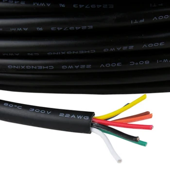 

UL2464 Shielded Wire 20Awg 22Awg 24Awg 26Awg Multi-Core Power Cord 2Core 3Core 4Core Signal Control Cord Tinned Copper Wire