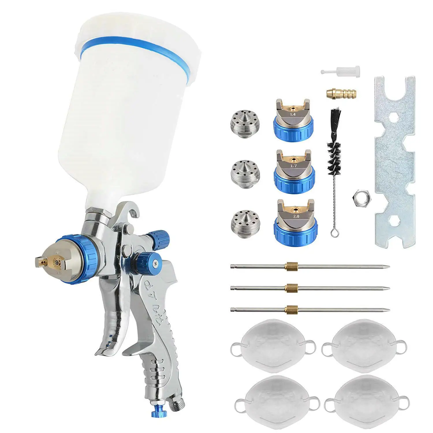 

Manufacturers Direct Selling Cross Border for Car Paint Spray Gun High Atomization Furniture Spray Gun 2008 Blue Ribbon Three-pi