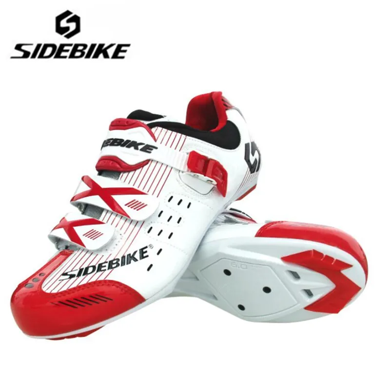 SIDEBIKE/велосипедная обувь для шоссейного велосипеда; комплект с педалью; Ультралегкая дышащая профессиональная противоскользящая обувь; самоблокирующаяся спортивная обувь; sapatilha ciclismo