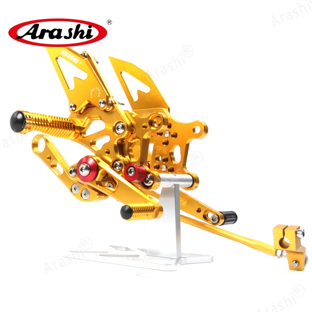 Arashi для APRILIA RSV4 R 2009 2010 2011 2012 CNC Регулируемые подножки для ног Rider Rearset RSV4 завод 2009-2012 1 комплект