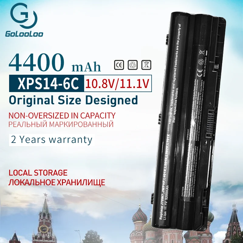 Аккумулятор для ноутбука Dell XPS L401x 11 1 В 4400 мАч L702x 14 15 17 L501x L701x L502x 312-1123 312-1127 J70W7 JWPHF