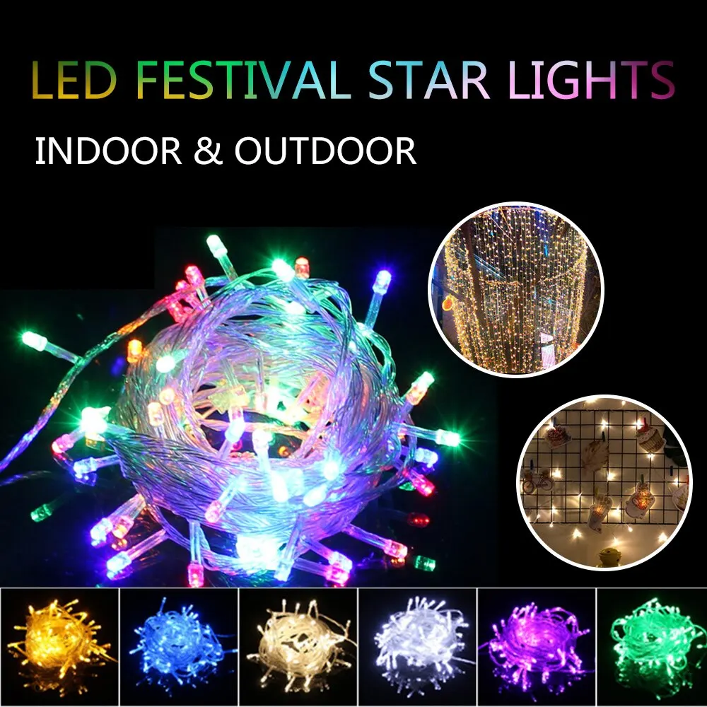 

8 Modes Christmas Lights Led Strg Lights 10M 20M Luces Decoracion Fairy Light Holiday Lights Lightg Tree