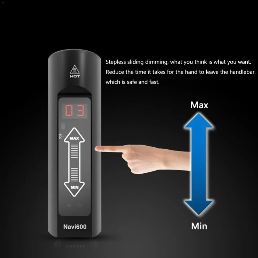 ENFITNIX Navi600 умная фара для велосипеда Cyling руль передний велосипедный фонарик USB Перезаряжаемый сенсорный слайд-контроль водонепроницаемый