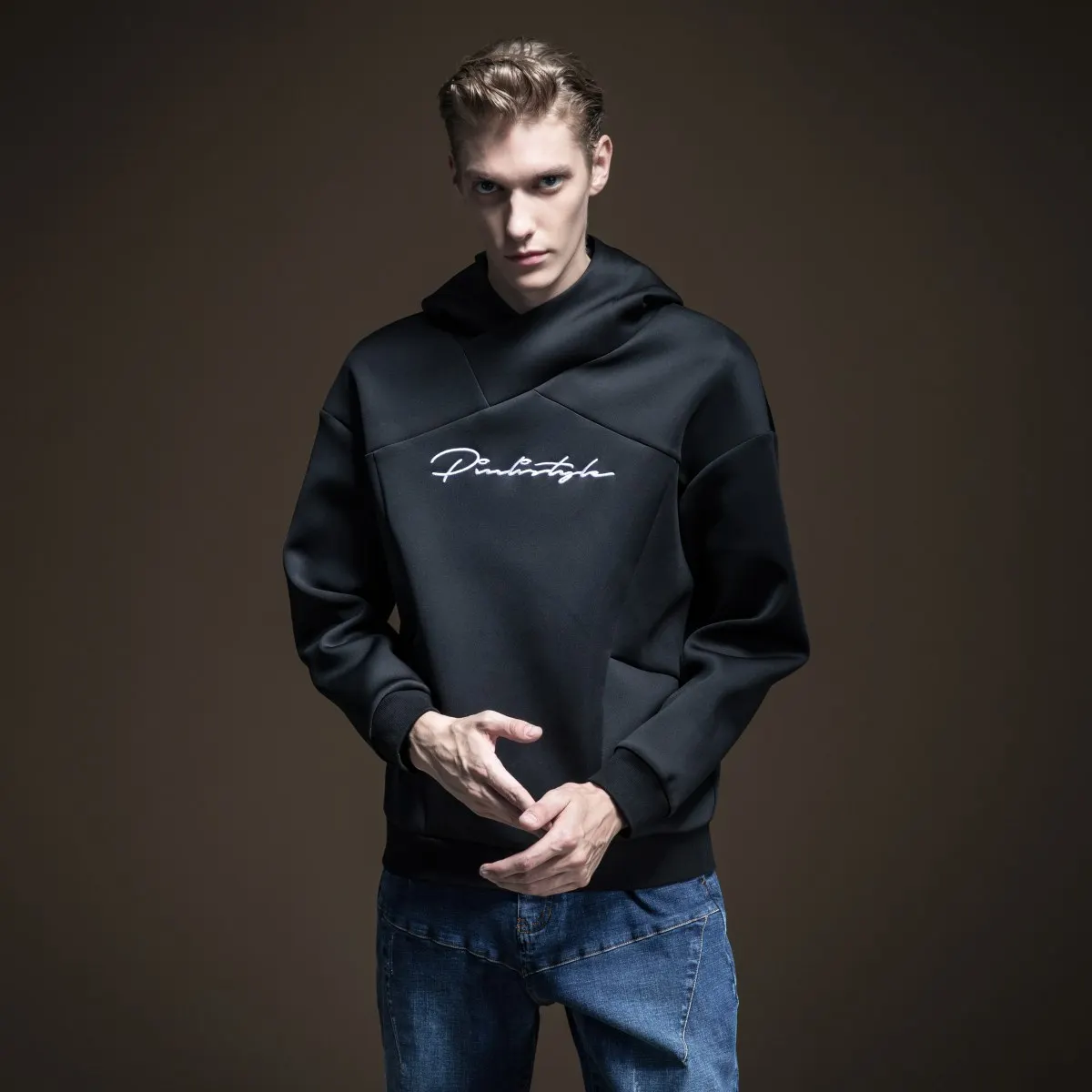 Moletom Moleton Masculino Pinli Full Fall Новая мужская шляпка с вышивкой санитарный гардероб Chao брендовый Топ B193209067