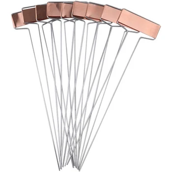 

30 Pack 10 Inch High Copper Plate Metal Plant Labels Garden Stake Tags Reusable Planting Gardening Markers