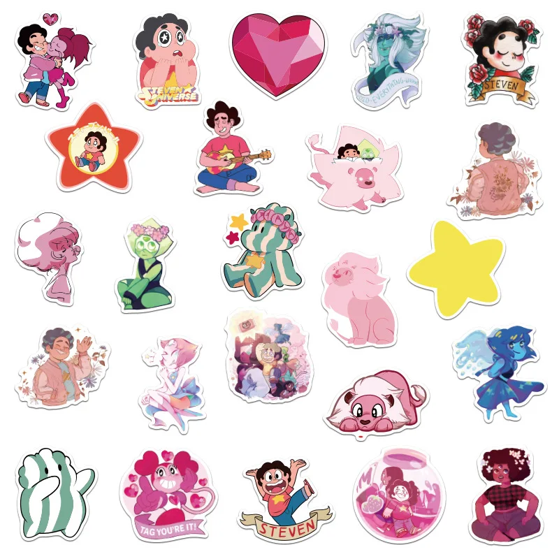 10 30 50pcs pack steven universe cartoon anime stickers for motorcycle notebook computer car diy children s toys refrigerator aliexpress toys hobbies