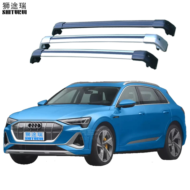 2Pcs Roof bars For AUDI e-tron 5-dr SUV [2019-today] Aluminum Alloy Side Bars Cross Rails Rack Luggage CUV | Автомобили и