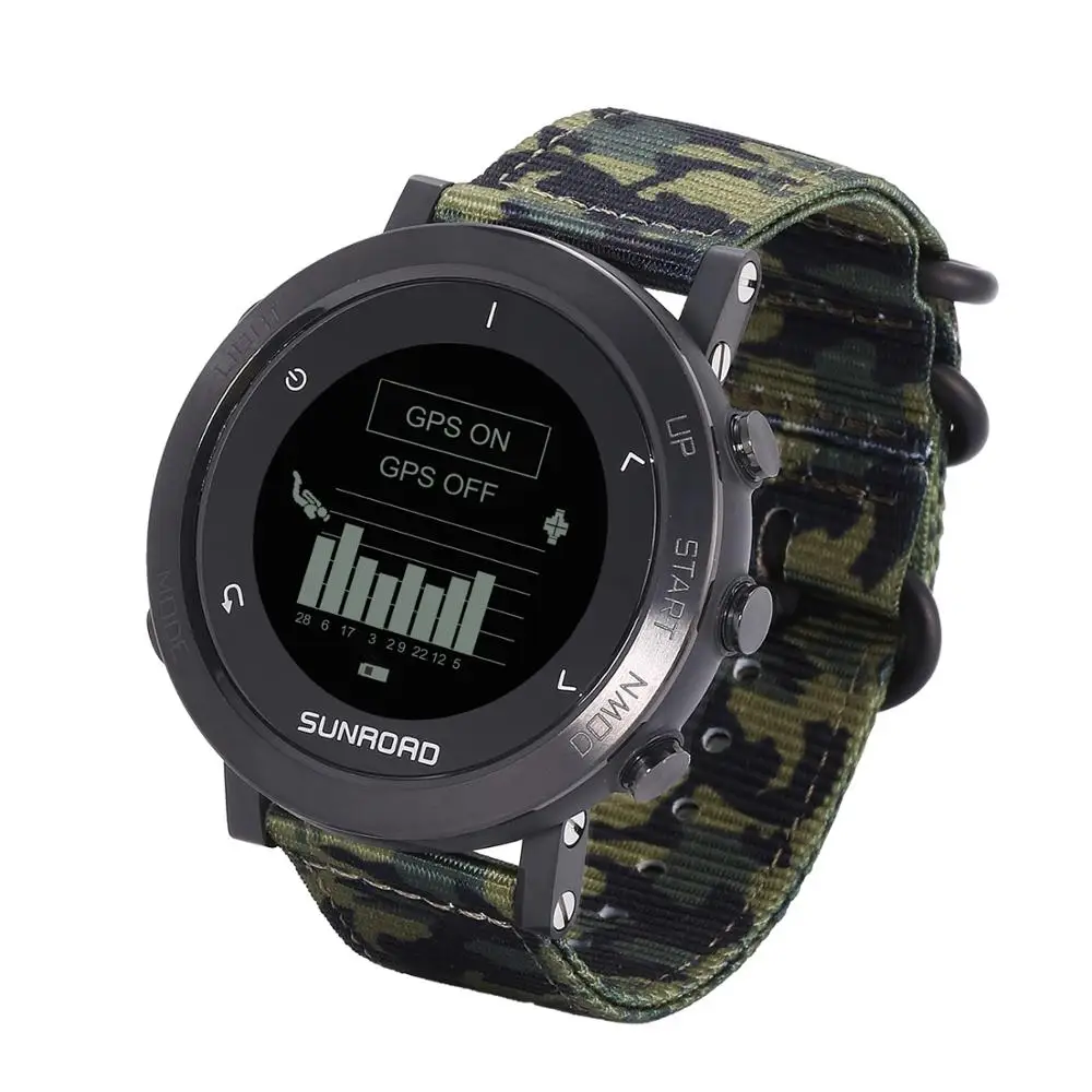 Sunroad GPS smart watch with army waterproof heart