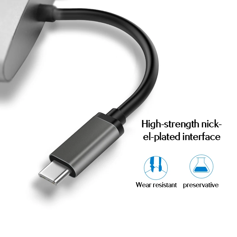 Llano USB C концентратор к HDMI адаптер для Macbook Pro/Air Thunderbolt 3 концентратор USB Type C к HDMI 4K USB 3,0 порт USB-C питания