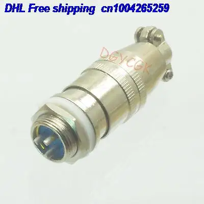 

DHL 50pcs Aviation plug 12mm 3Pin latching for Panel Power Classis Metal connector 22-ct
