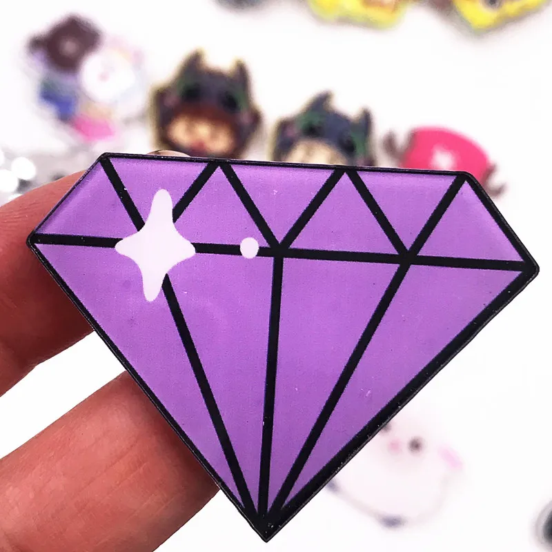 Высококачественный материал форма узор еда фигура корона цветок брошь сделай