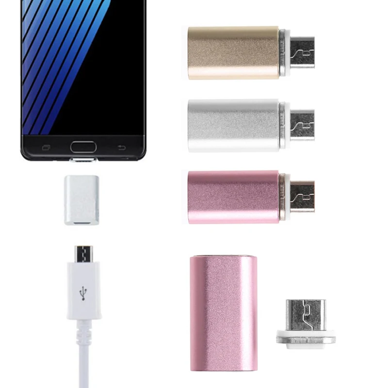 Магнитный микро USB адаптер зарядное устройство конвертер для Android телефонов планшетов