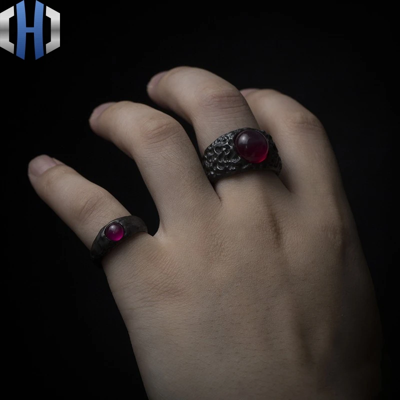 Оригинальное дизайнерское кольцо в виде вампира скорпиона, 925 серебряное кольцо для мужчин и женщин против звезды, Кристальное кольцо
