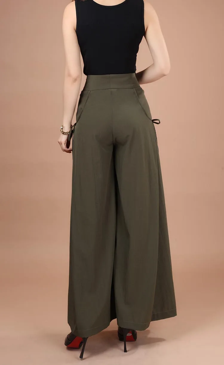 Pantalones mujer; большие размеры; летние модные женские свободные хлопковые брюки с широкими штанинами; женская повседневная юбка; брюки; юбка-брюки; ACE940