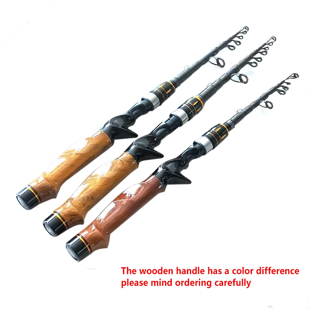 

1.8M-2.7M Protable Telescopic Fishing Rod Cork Handle Spinning Fishing Rod Carbon Fiber Travel Fishing Rod Tackle