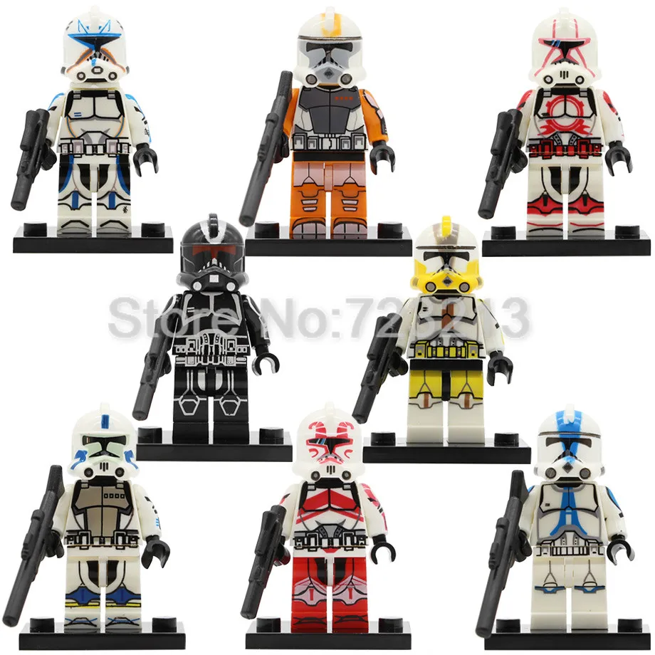 

Clone Trooper Figure Single Sale POGO8078 Stormooper Building Block Model Bricks Toys Legoing
