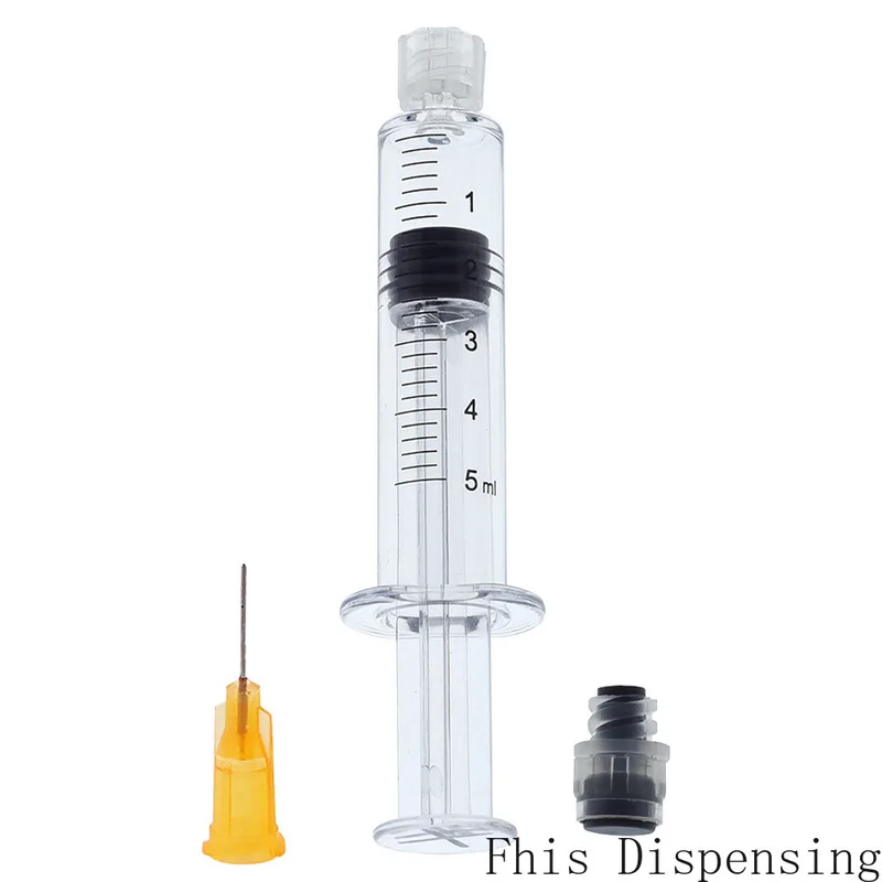 

5ml Luer Lock Syringe (Gray Piston) with 23G Needle Reusable Pack of 2