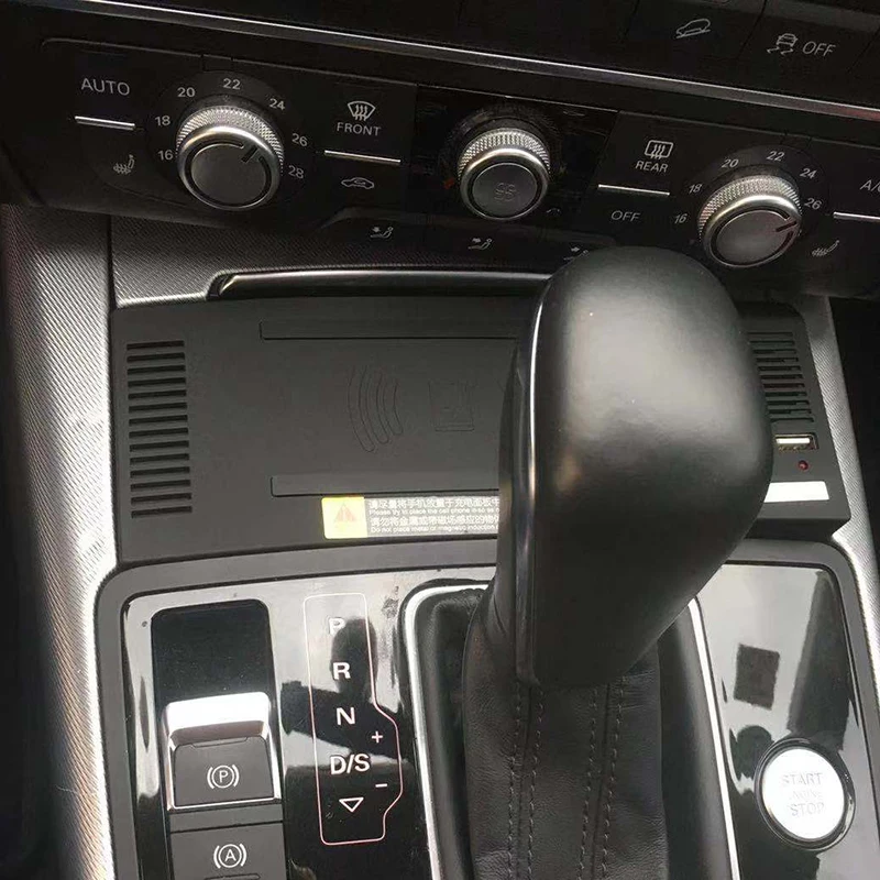 Автомобильное беспроводное зарядное устройство QI 15 Вт для быстрой зарядки
