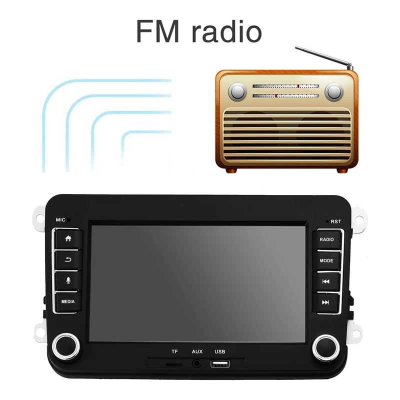 DC12V 7 дюймов сенсорный экран автомобильный мультимедийный плеер Android 8,1 gps навигация USB интерфейс стерео радио для Golf-Polo