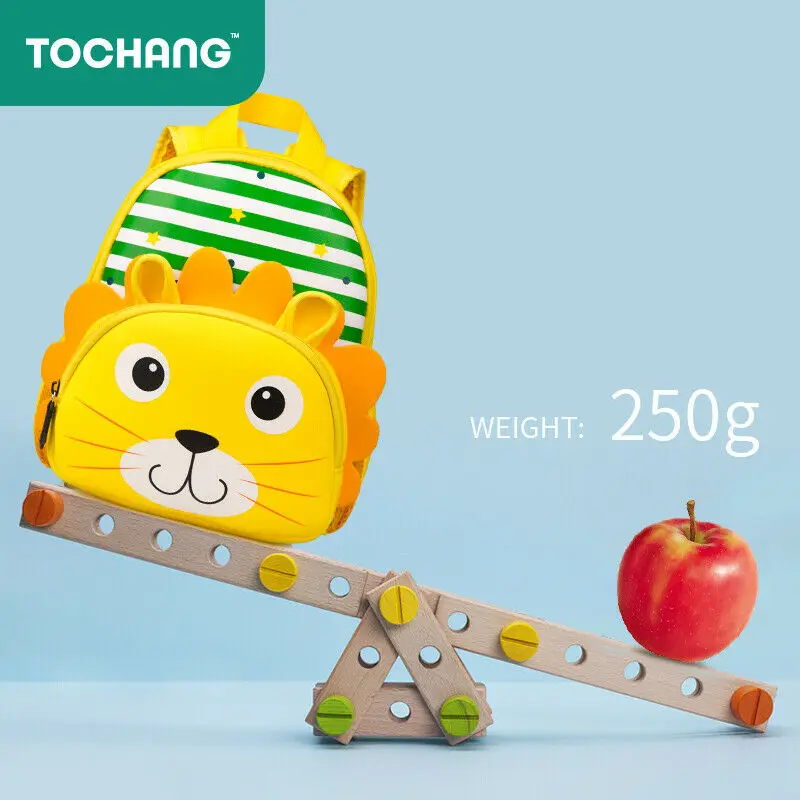 Местный запас малыш ребенок мальчик девочка 3D мультфильм животных рюкзак школьная сумка, рюкзак